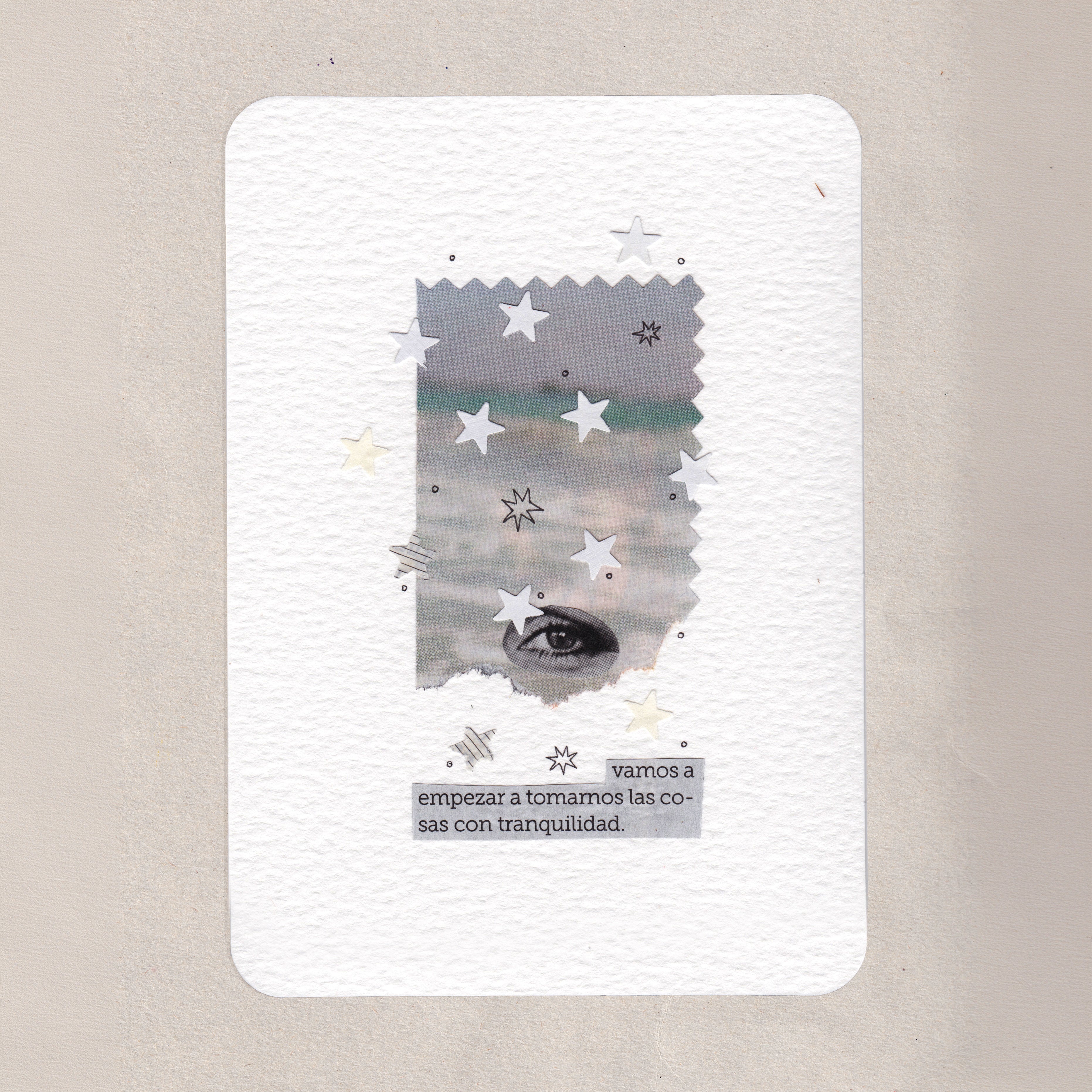 Tranquilidad — Collage analógico